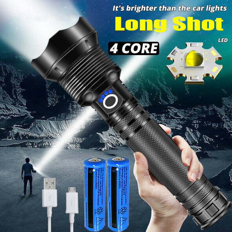 Lampe Torche Super Lumineuse 2500000LM LED Rechargeable