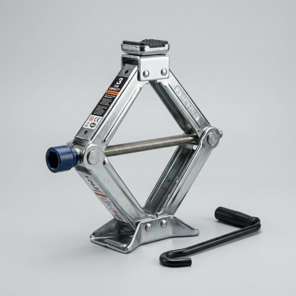 Cric à Ciseaux 3 Tonnes avec Manivelle